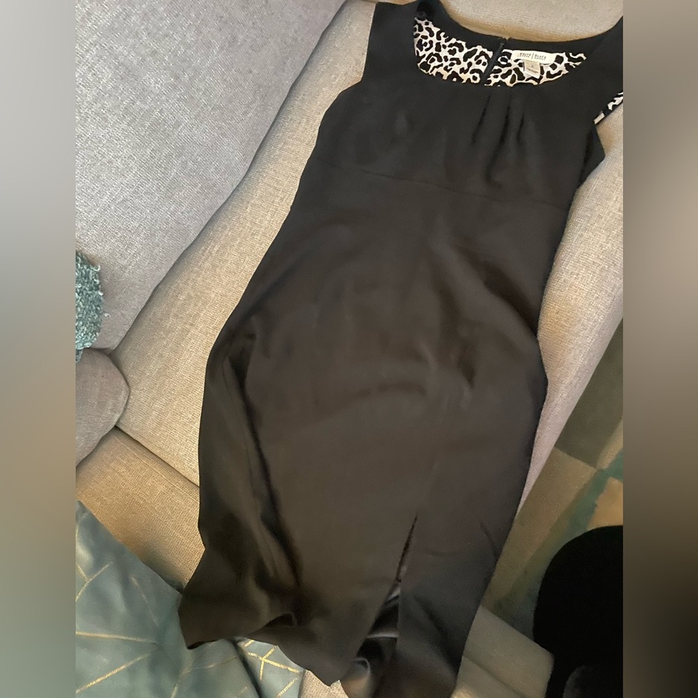 White House Black Market Scoop Neck Midi Dress